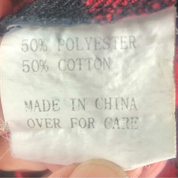 American Stitch Red and Black Flannel Shirt size M - Picture 11 of 13